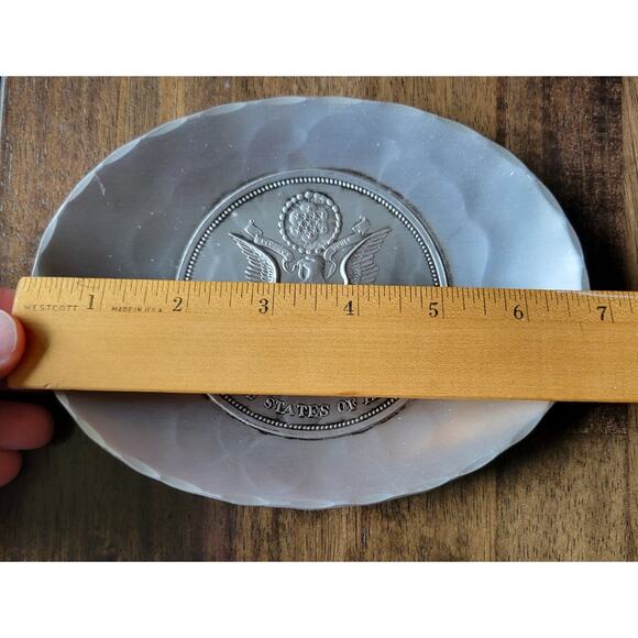 Vintage Wendell August Forge American Bicentennial Bowl Tray Aluminum 7 x 5 1976 - Picture 5 of 6